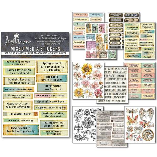 Ciao Bella The Sound of Spring Mixed Media Stickers (10pcs) (MB013)