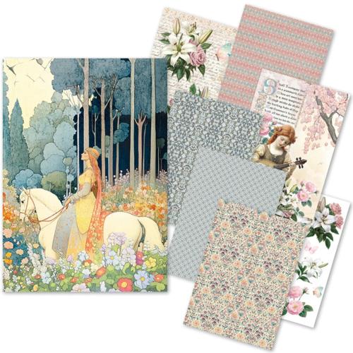 Ciao Bella Courtly Love A5 Rice Paper Mixed (8pcs) (CBRS042)