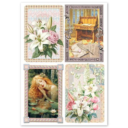Ciao Bella Courtly Love A4 Rice Paper Mixed (4pcs) (CBRA013)