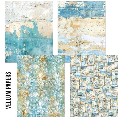 Ciao Bella Edge of the Ocean Craftmix Mixed A5 Paper Pack (8pcs) (MC008)