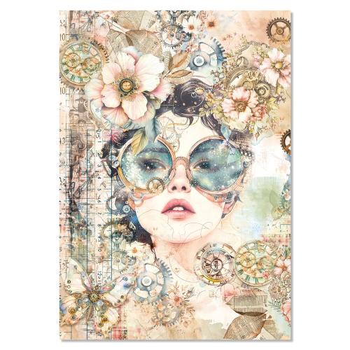 Ciao Bella Lost in Time A4 Mixed Media Rice Paper (4pcs) (MF007)