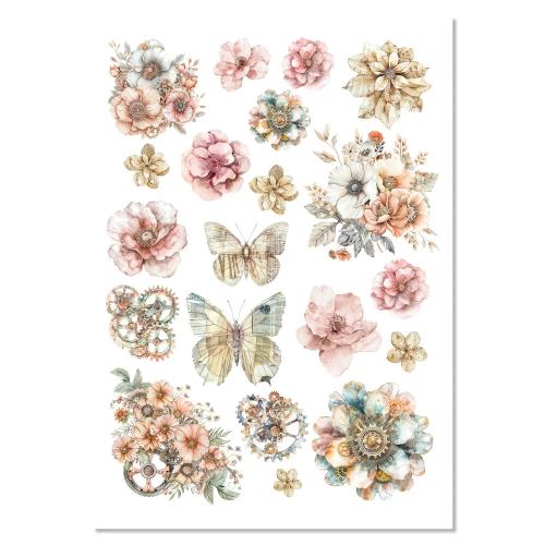 Ciao Bella Lost in Time A4 Mixed Media Rice Paper (4pcs) (MF007)