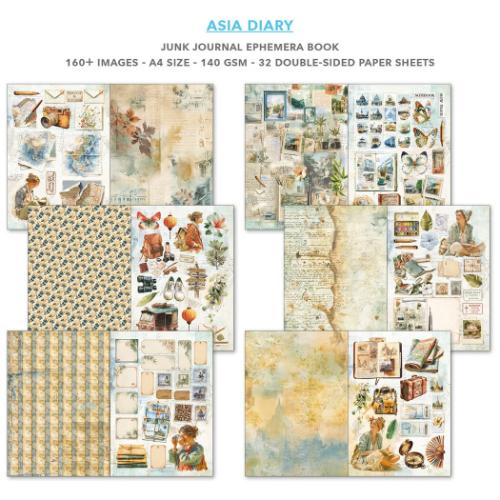 Ciao Bella Asia Diary A4 Junk Journal Ephemera Book (32pcs) (CBB028)