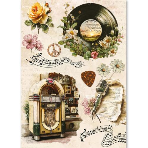 Ciao Bella Seventies A5 Rice Paper Mixed (8pcs) (CBRS043)