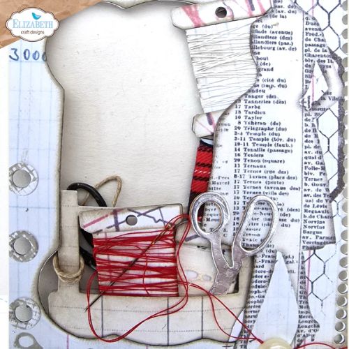 Elizabeth Craft Designs - Sidekick Essentials 26 - Yarn Card w/ Scissors