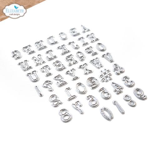 Elizabeth Craft Designs Alphabet, Numbers and More Dies