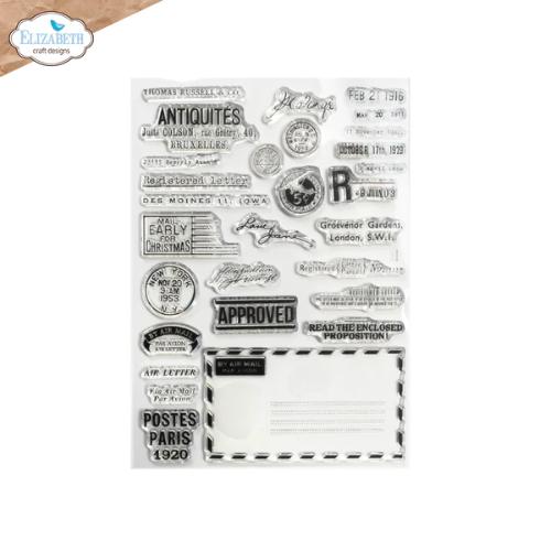 Elizabeth Craft Designs Correspondence from the Past 1 Stamps (CS324)