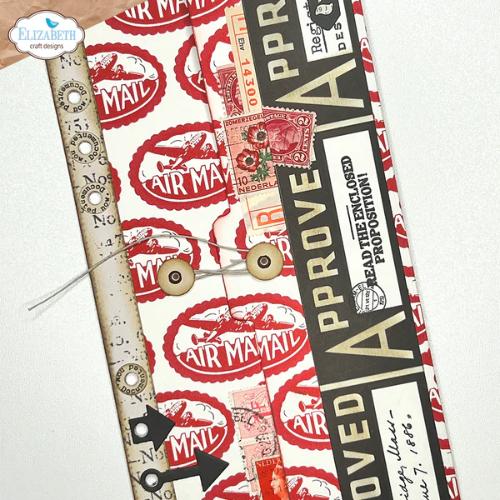 Elizabeth Craft Designs Half Page Tab 3 with Paperclip Numbers Dies