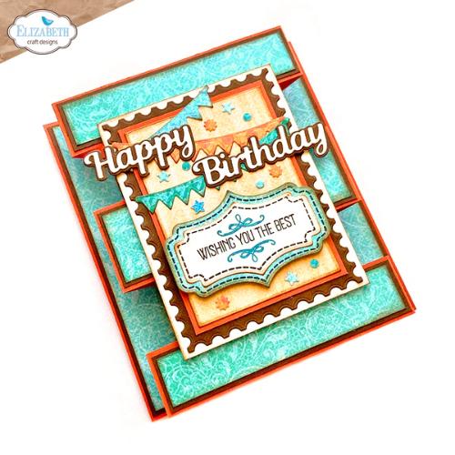 Elizabeth Craft Designs Layered Labels Stamps (CS328)