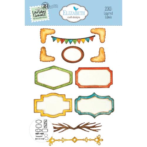 Elizabeth Craft Designs Layered Labels Dies (2082)