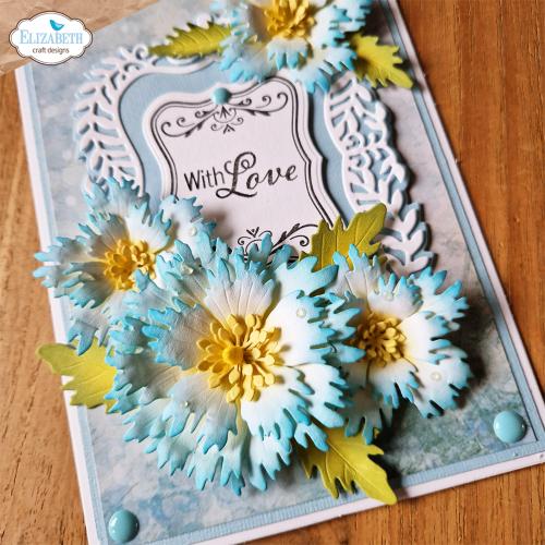 Elizabeth Craft Designs Garden Party Stamps A5 Elements (CS336)
