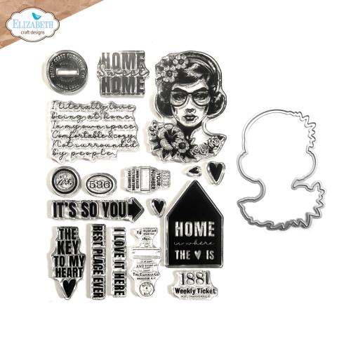 Elizabeth Craft Designs Favorite Humans Stamp & Dies Frida at Home