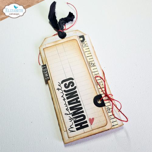Elizabeth Craft Designs Favorite Humans Stamps Measurements