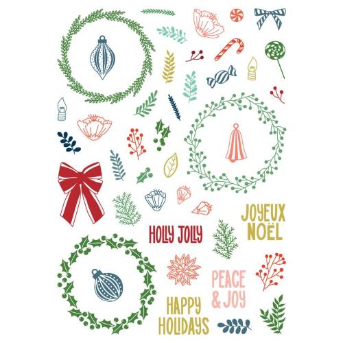 LDRS Creative - 3341 Peace and Joy Pirouette Stamps