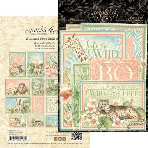 Graphic 45 Wild & Free Journaling Cards