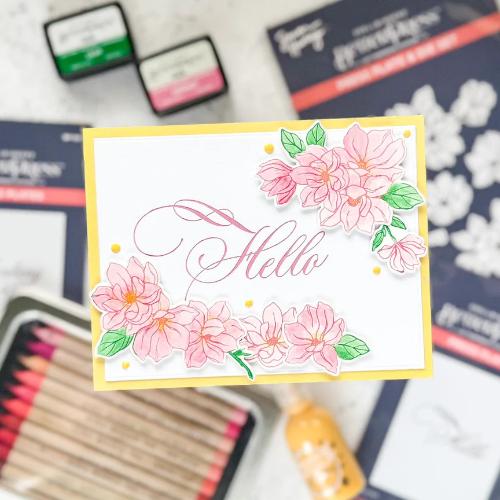 Spellbinders - Copperplate Hello Press Plate