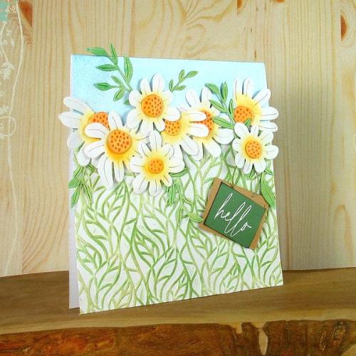 Spellbinders - Fresh Picked Daisies Etched Dies