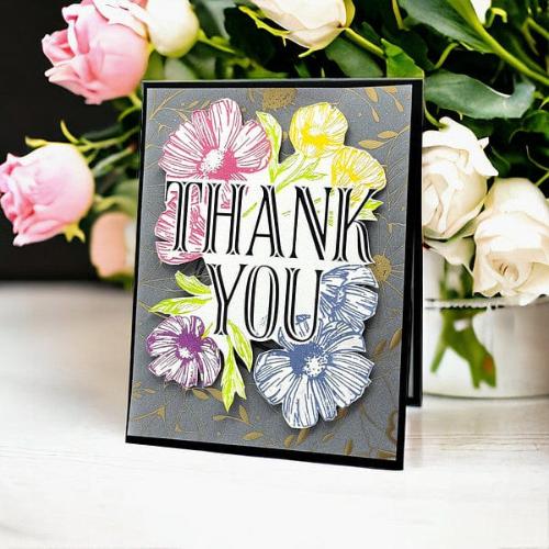 Spellbinders - Thank You Blooms Registration Press Plates