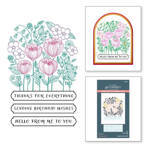 Spellbinders - Blooming Garden Press Plates
