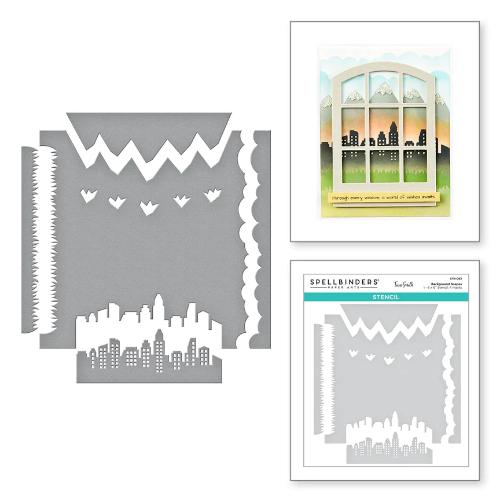 Spellbinders - Background Scapes Stencils