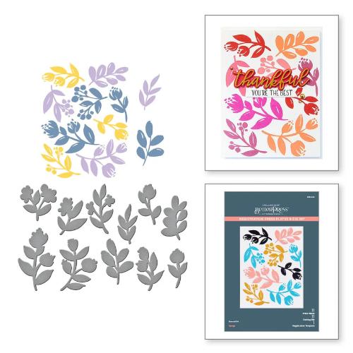 Spellbinders - Sprigs Registration Press Plate & Die Set