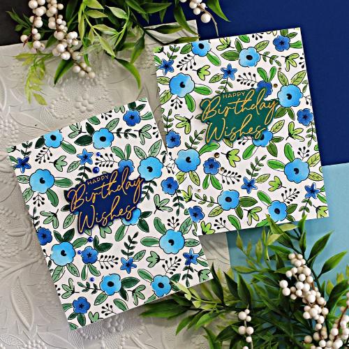 Spellbinders - Floral Celebration Press Plate and Stencil Bundle