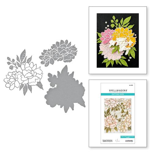 Spellbinders - Peony Celebration Etched Dies