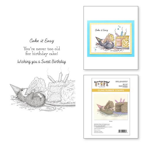 Spellbinders - Sweet Birthday Cling Rubber Stamp Set