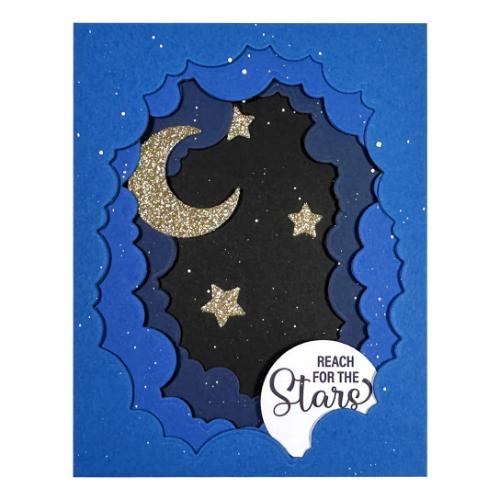 Spellbinders - Tunnel Clouds Etched Dies