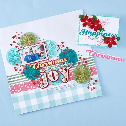 Spellbinders - Happiness Etched Dies from the Storytelling by Spellbinders - Collection