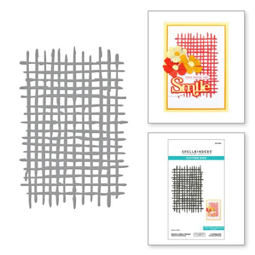 Spellbinders - Woven Lattice Texture Etched Dies