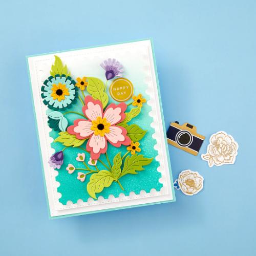 Spellbinders - Floral Spray Etched Dies