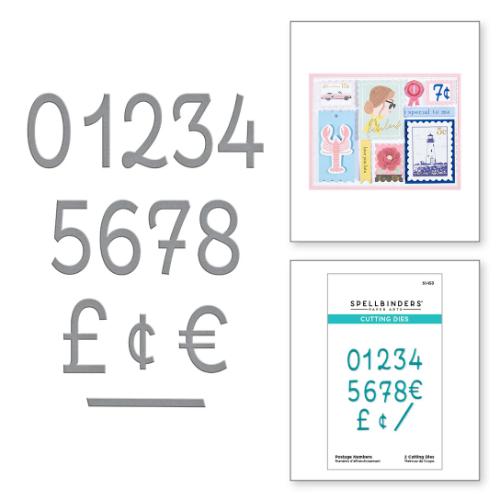 Spellbinders - Postage Numbers Etched Dies