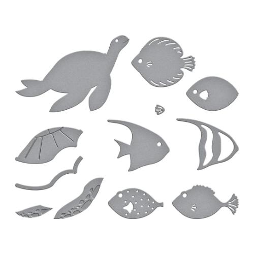 Spellbinders - Underwater Marine Life Etched Dies