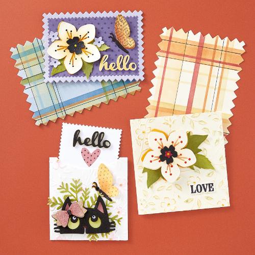Spellbinders - Build a Plaid Layered Stencil from the Not Your Ordinary Card Collection by Wendy Vecchi