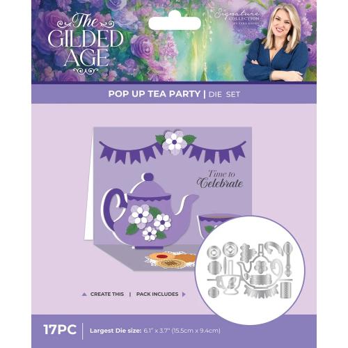 Crafter's Companion The Gilded Age Metal Die Pop-up Tea Party (SS-TGA-MD-TPTY)