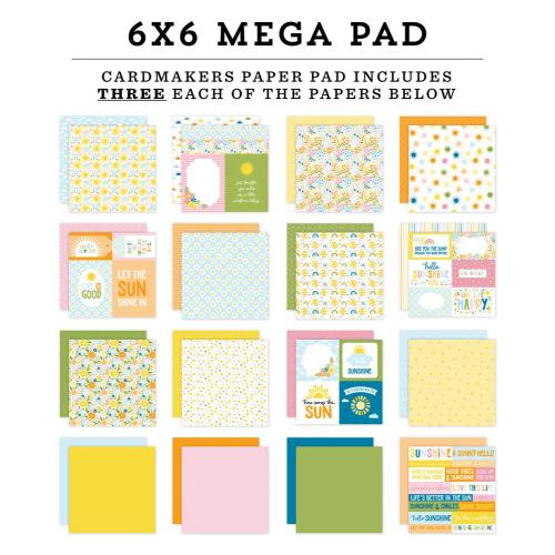 Echo Park You Are My Sunshine 6x6 Inch Cardmakers Mega Pad (YMS482031)