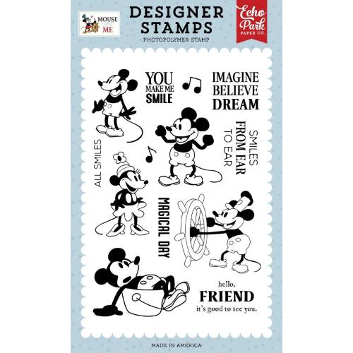 Echo Park Mouse And Me Stamp Set-Captain Mouse