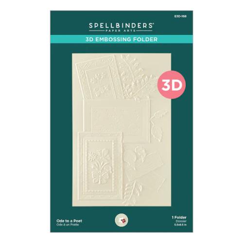 Spellbinders - Ode to a Poet 3D Embossing Folder by Susan Tierney-Cockburn