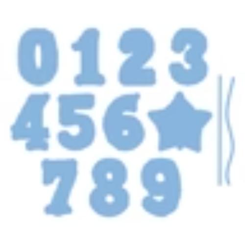 Spellbinders - Number Balloons Cling Rubber Stamp and Die Bundle by Simon Hurley - Postage as per Actual