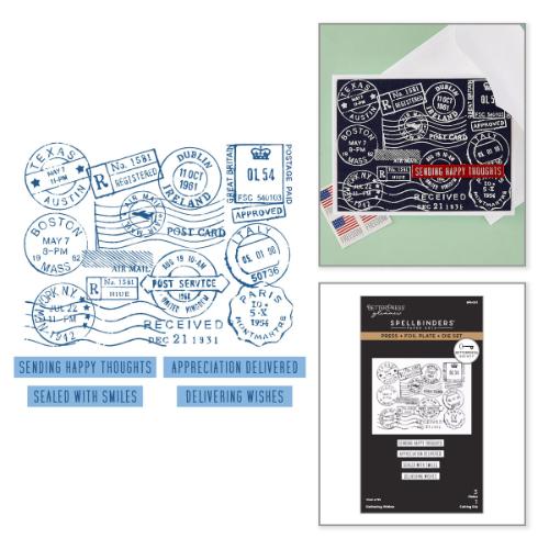 Spellbinders - Delivering Wishes Press Plate & Die Set - BetterPress Society June 2026