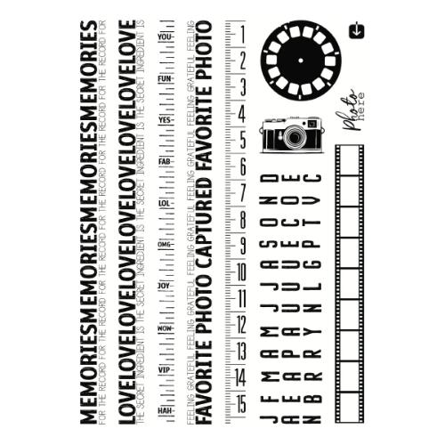 Spellbinders Keepsake Strips Clear Stamp Set by Esther Glas