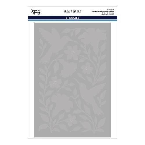 Spellbinders - Hummingbird Garden 3D Folder and Stencil Bundle by Simon Hurley