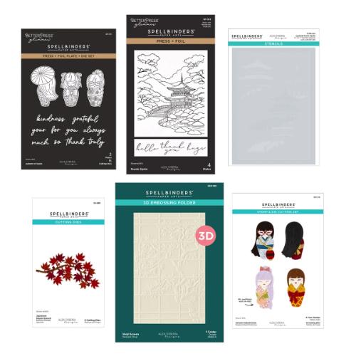 Spellbinders - Autumn in Kyoto Curated Bundle by Alex Syberia - Postage as per Actual