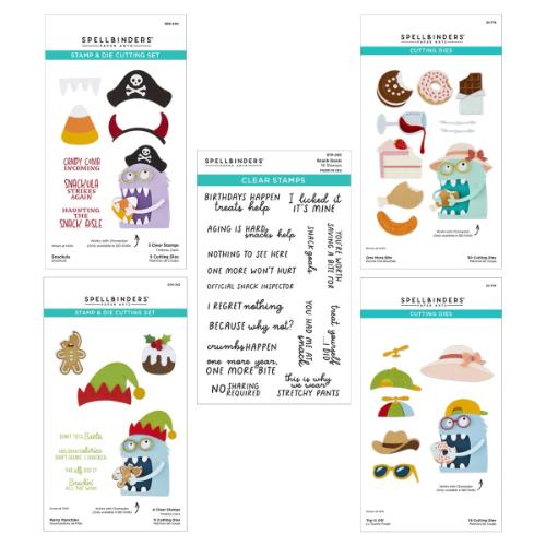 Spellbinders - Snack Goals I Want It All Bundle - Postage as per Actual