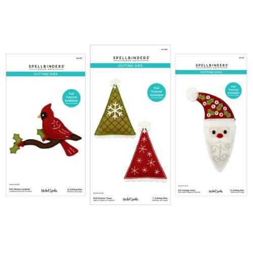 Spellbinders - Christmas Felt Stitch & Create I Want It All! Bundle by Nichol Spohr - Postage as per Actual