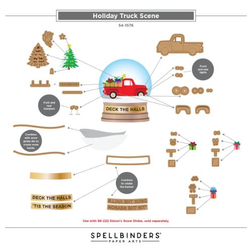 Spellbinders - Snow Globe Scenes Die Bundle by Simon Hurley - Postage as per Actual