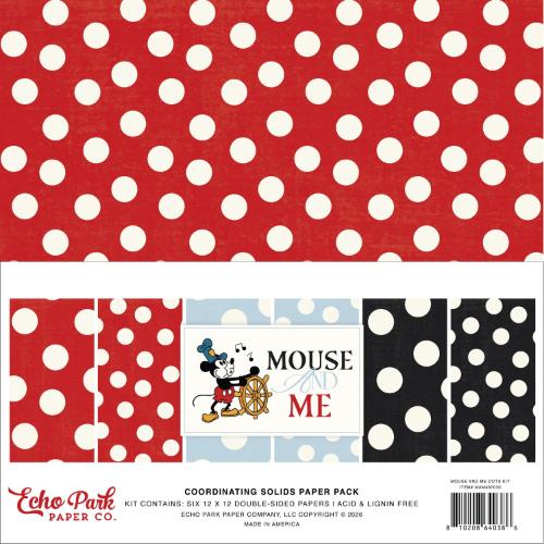 Echo Park Dots Kit 12"X12"-Mouse And Me - Postage as per Actual