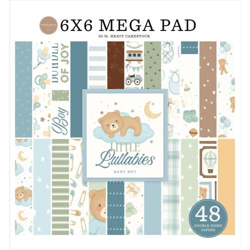 Carta Bella Little Lullabies Baby Boy 6x6 Inch Cardmakers Mega Pad (CBLUB485031)