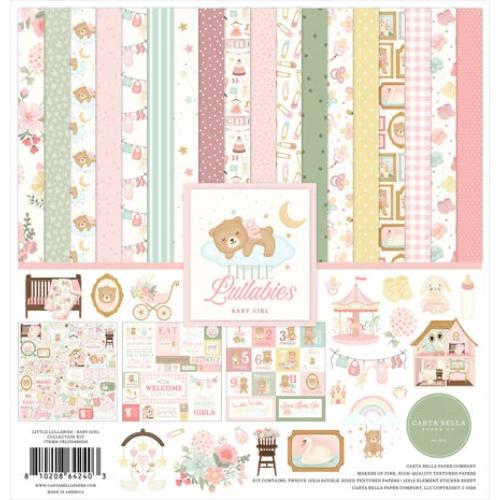 Carta Bella Little Lullabies Baby Girl 12x12 Inch Collection Kit (CBLUG486016) - Postage as per Actual